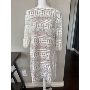 Jessica Howard Lace Overlay Dress